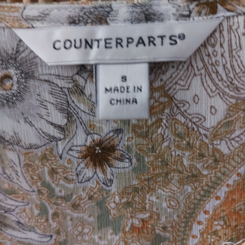 Counterparts Blouse size small - Picture 8 of 9